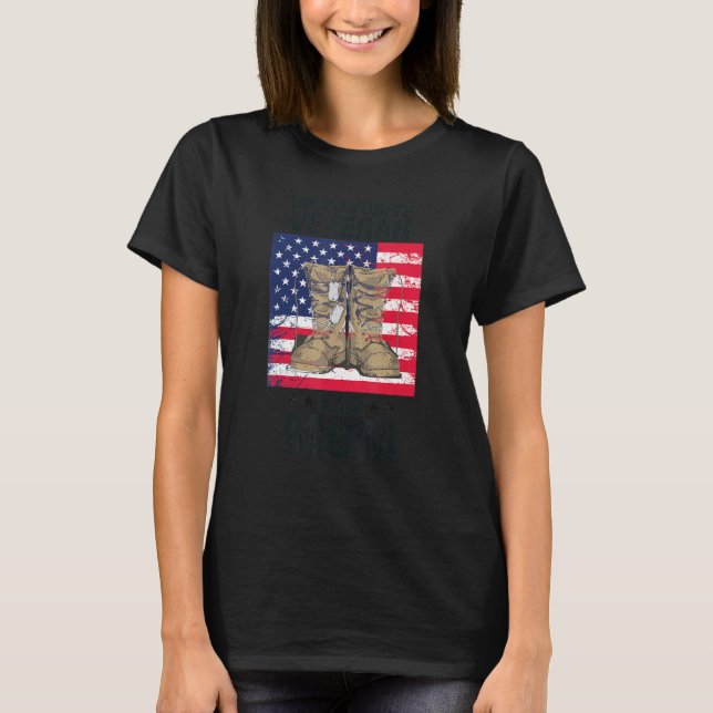 Camiseta Veteran Mother Favorite Veteran Mother's Day Proud (Frente)