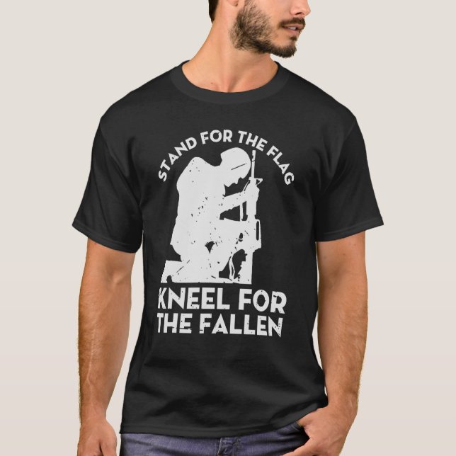 Camiseta Veteran Rirle Stand For The Flag (Frente)
