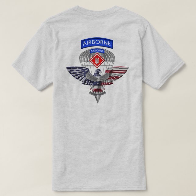Camiseta Veterano 20 Engenheiro Brigada-Avião (Verso do Design)