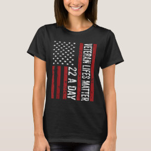 Camiseta Veterano 22 dias Sensibilização para o Suicídio Pt