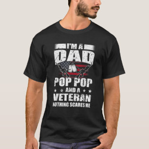 Camiseta Veterano 365 Eu sou um Pai Pop Veterano Pop Dia do