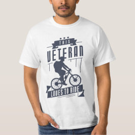 Camiseta Veterano Adora Andar De Bike