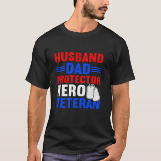 Camiseta Veterano Americano Orgulhoso de Herói do Pai Marid