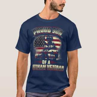 Camiseta Veterano Americano Orgulhoso Filho De Um Veterano