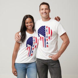 Camiseta Veterano Americano Punisher