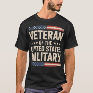 Camiseta Veterano Da Design Veterana Militar Orgulhosa