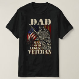Camiseta veterano da lenda do mito do pai