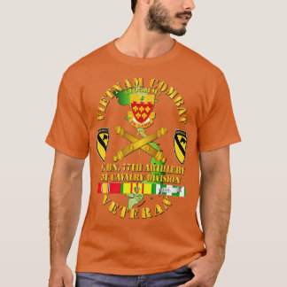 Camiseta Veterano de Combate no Vietnã com DUI do 1º Bn 77ª