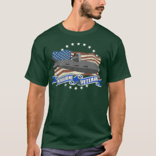Camiseta veterano de combate submarino dos EUA