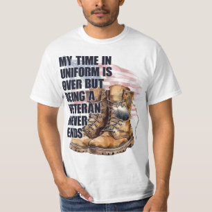 Camiseta Veterano de Marca de Cachorro Militar