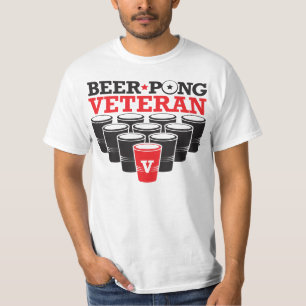 Camiseta Veterano de Pong da cerveja