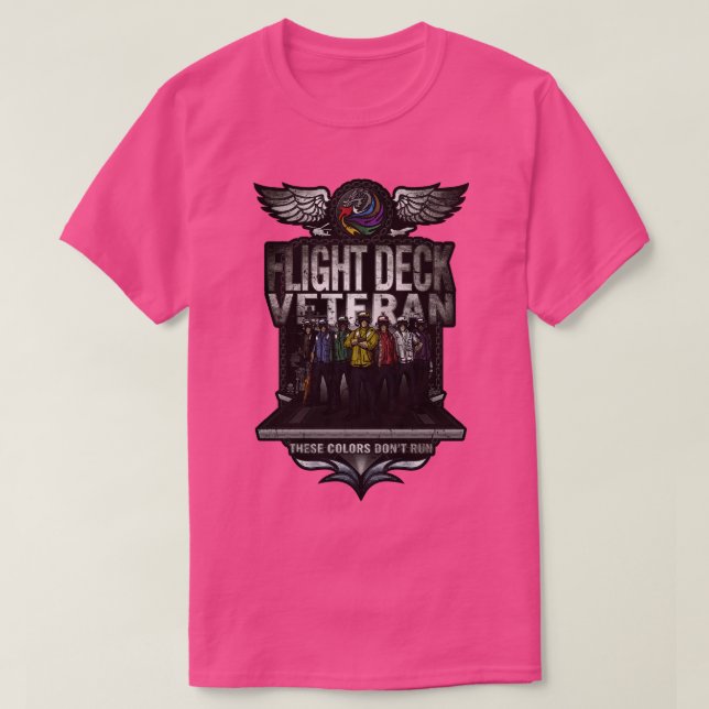 Camiseta Veterano De Voo Estas Cores Não Funcionam (Frente do Design)
