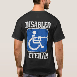 Camiseta Veterano Deficiente Escuro