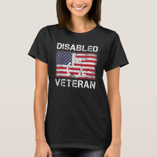 Camiseta Veterano Desativado Para Pai Vovô Veterano America
