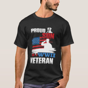 Camiseta Veterano Dia Ww2 Orgulhoso Filho De Um Veterano Ww