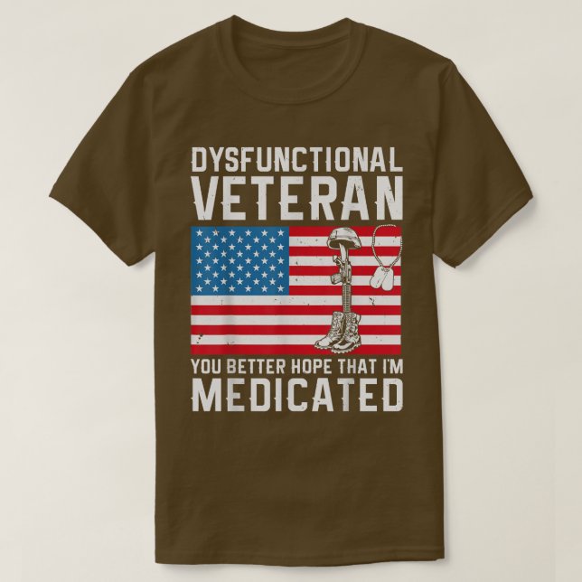 Camiseta Veterano Disfuncional (Frente do Design)
