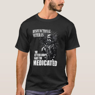 Camiseta veterano disfuncional melhor torcer para que eu es