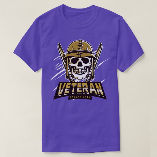 Camiseta Veterano do Afeganistão (Frente do Design)