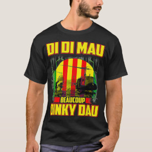 Camiseta Veterano do Vietname Di Mau Beaucoup Dinky Dau P