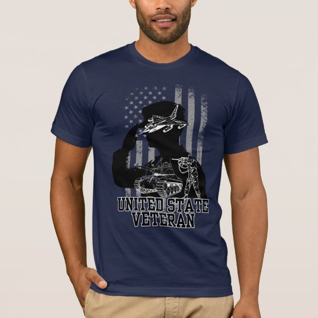 Camiseta Veterano dos Estados Unidos (Frente)