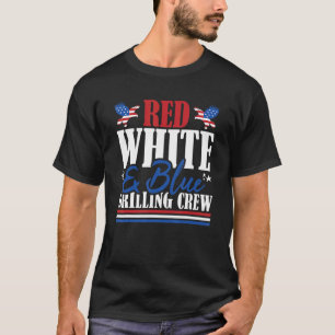 Camiseta Veterano dos EUA Bandeira Vermelha Branca e Azul T