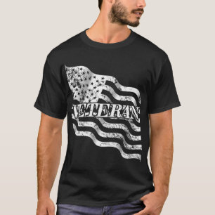 Camiseta Veterano dos EUA - vintage branco