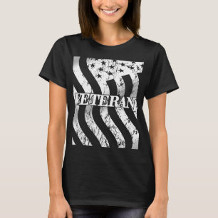 Camiseta Veterano dos EUA - vintage branco