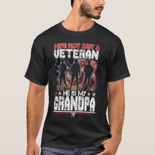 Camiseta Veterano Ele É Meu Avô, Vestígio Americano, Vetera