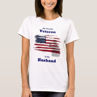 Camiseta Veterano Favorito, Marido,