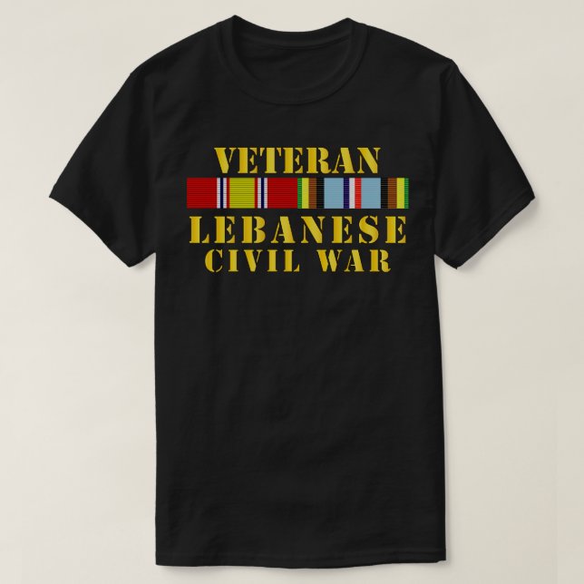 Camiseta Veterano Libanês w EXP SVC (Frente do Design)