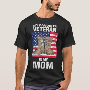 Camiseta Veterano Mãe Orgulhosa Filho Crianças Veteranos 