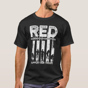 Camiseta Veterano Militar de Sexta-Feira Vermelha Lembra-se