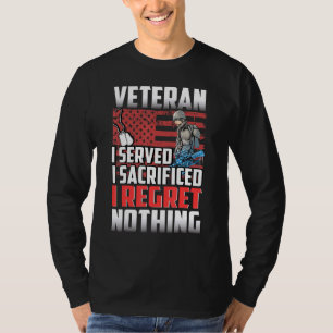 Camiseta Veterano, não me arrependo de nada