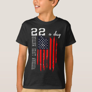 Camiseta Veterano Patriótico Vive P.t.s.d 22 Dia Suicídio A