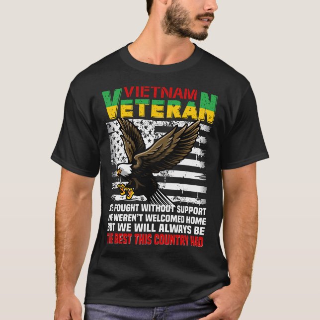 Camiseta Veterano Vietnã Seremos Sempre Os Melhores (Frente)