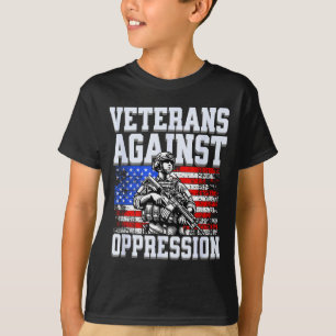 Camiseta Veteranos contra a opressão patriótica exército so