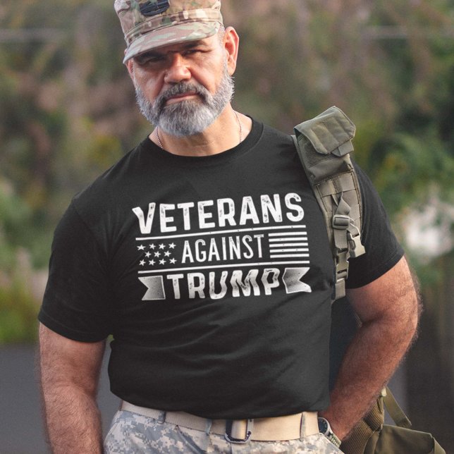Camiseta Veteranos Contra Trump (Criador carregado)