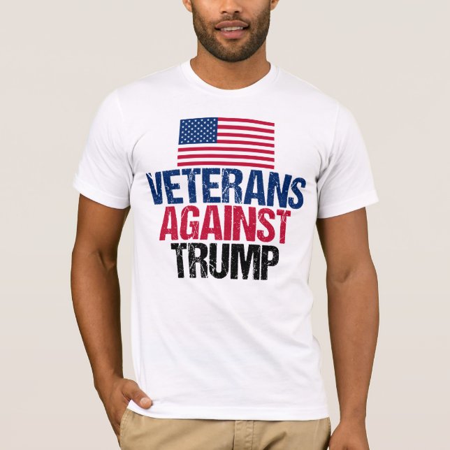 Camiseta Veteranos Contra Trump (Frente)