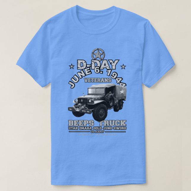 Camiseta Veteranos DDAY Beps caminhão (Frente do Design)