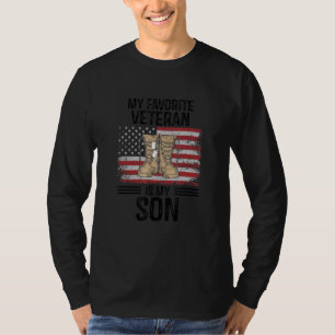 CAMISETA VETERANOS DIA MEU VETERANO FAVORITO É MEU FILHO 2