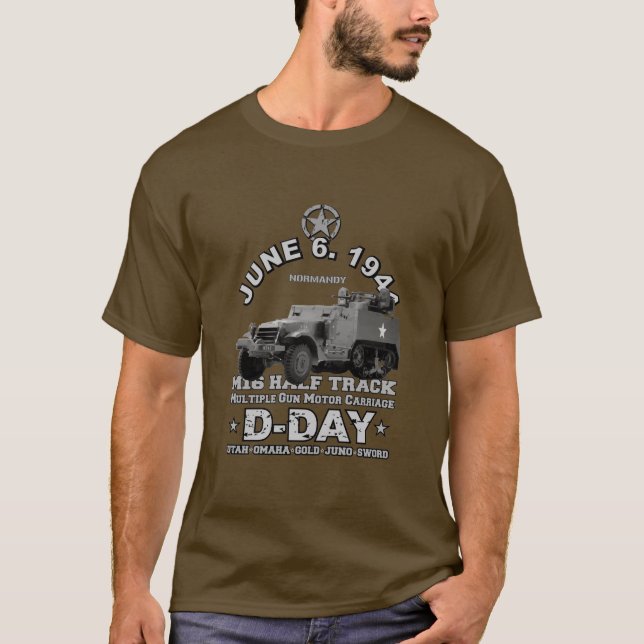 Camiseta Veteranos do Dia D M16 Meia Faixa  (Frente)