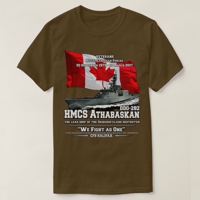 Camiseta Veteranos do Real Canadense Athabaskan (Frente do Design)