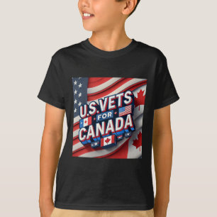Camiseta Veteranos dos EUA para o Canadá Irmãos em Armas Ad