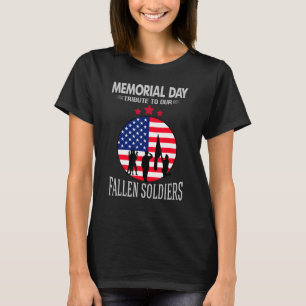 Camiseta Veteranos Memorial Day Fallen Soldados Patriótico