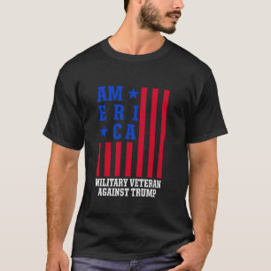 Camiseta Veteranos Militares Contra Trump 2020 América EUA
