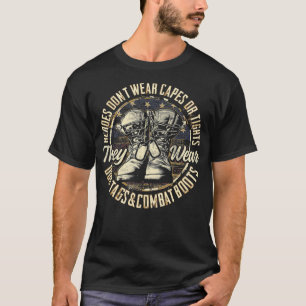 Camiseta veteranos militares do exército super-herói