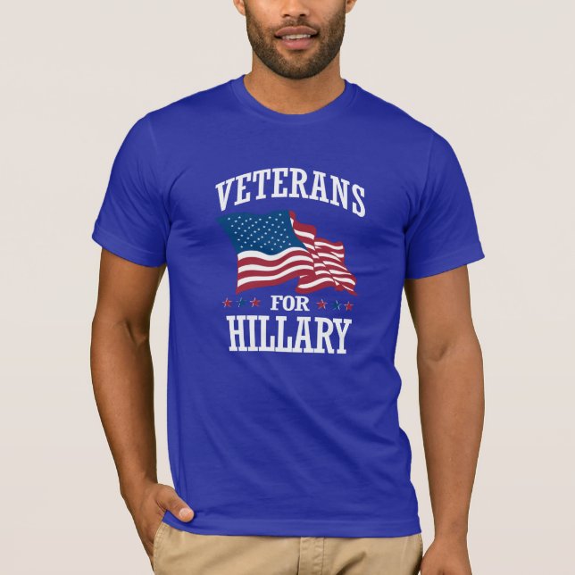 CAMISETA VETERANOS PARA HILLARY (Frente)