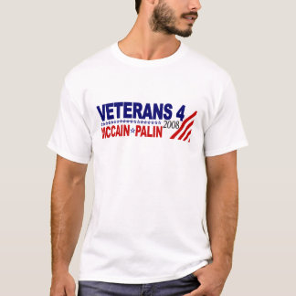 Camiseta Veteranos para McCain Palin 2008