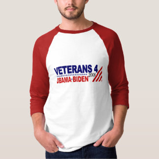 Camiseta Veteranos para Obama Biden