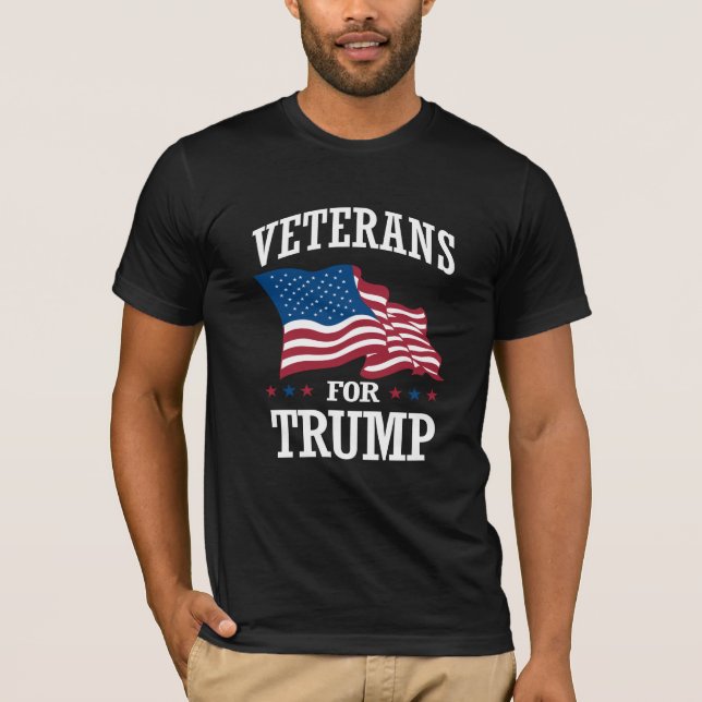CAMISETA VETERANOS PARA TRUMP (Frente)